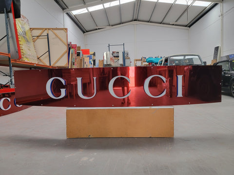 2000s GUCCI official illuminated sign
