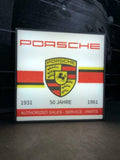 1980s Porsche official dealership illuminated sign