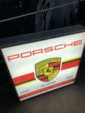 1980s Porsche official dealership illuminated sign