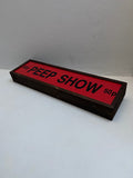 1970s Soho UK "Peep Show" illuminated sign