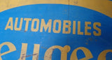 1930s Peugeot official dealership vintage sign