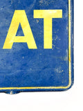 1960s FIAT official dealership dual side sign