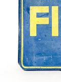 1960s FIAT official dealership dual side sign