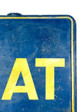 1960s FIAT official dealership dual side sign