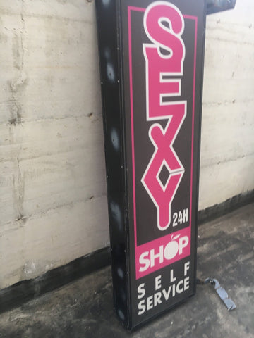 2000s Sexy Shop illuminated sign