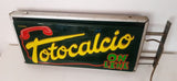 1975 CONI Totocalcio original vintage illuminated dual side sign
