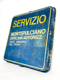 1960s FIAT official dealership dual side sign