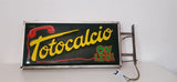 1975 CONI Totocalcio original vintage illuminated dual side sign
