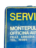 1960s FIAT official dealership dual side sign