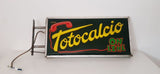 1975 CONI Totocalcio original vintage illuminated dual side sign