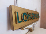 1965 Longines official dealer illuminated double side sign