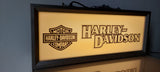 1980s Harley Davidson official dealership illuminated sign