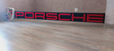 2000s Porsche official dealership LARGE illuminated sign with Porsche shield
