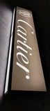 1970s CARTIER vintage illuminated official dealer sign