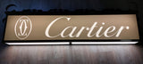 1970s CARTIER vintage illuminated official dealer sign