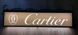 1970s CARTIER vintage illuminated official dealer sign