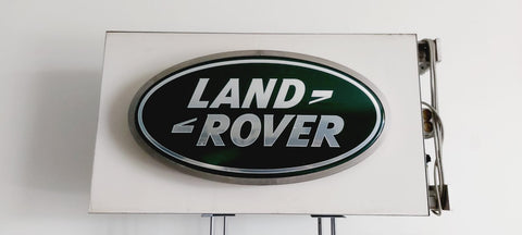2000s Land Rover official dealership illuminated sign