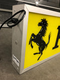 1982 Ferrari official dealer double side illuminated sign