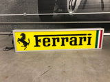 1982 Ferrari official dealer double side illuminated sign