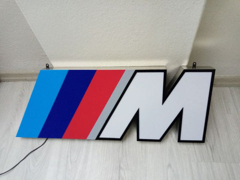 2000s BMW M Power official illuminated sign