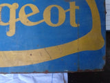 1930s Peugeot official dealership vintage sign