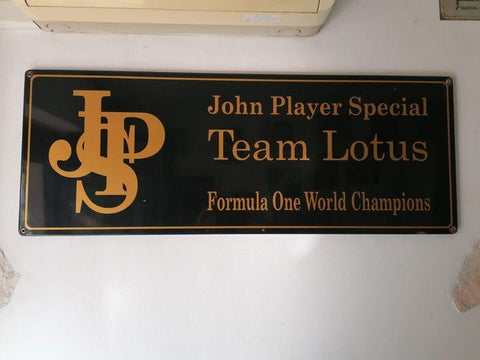 1980s John Player Special Team Lotus sign