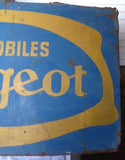 1930s Peugeot official dealership vintage sign