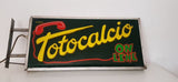 1975 CONI Totocalcio original vintage illuminated dual side sign