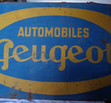 1930s Peugeot official dealership vintage sign