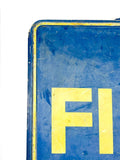 1960s FIAT official dealership dual side sign