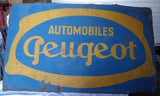1930s Peugeot official dealership vintage sign
