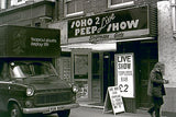 1970s Soho UK "Peep Show" illuminated sign