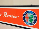 2000s Alfa Romeo dealer illuminated sign and clock