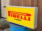 1990s Pirelli official dealer vintage illuminated double side sign