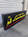 1990s Lamborghini Automobili official dealership vintage illuminated sign