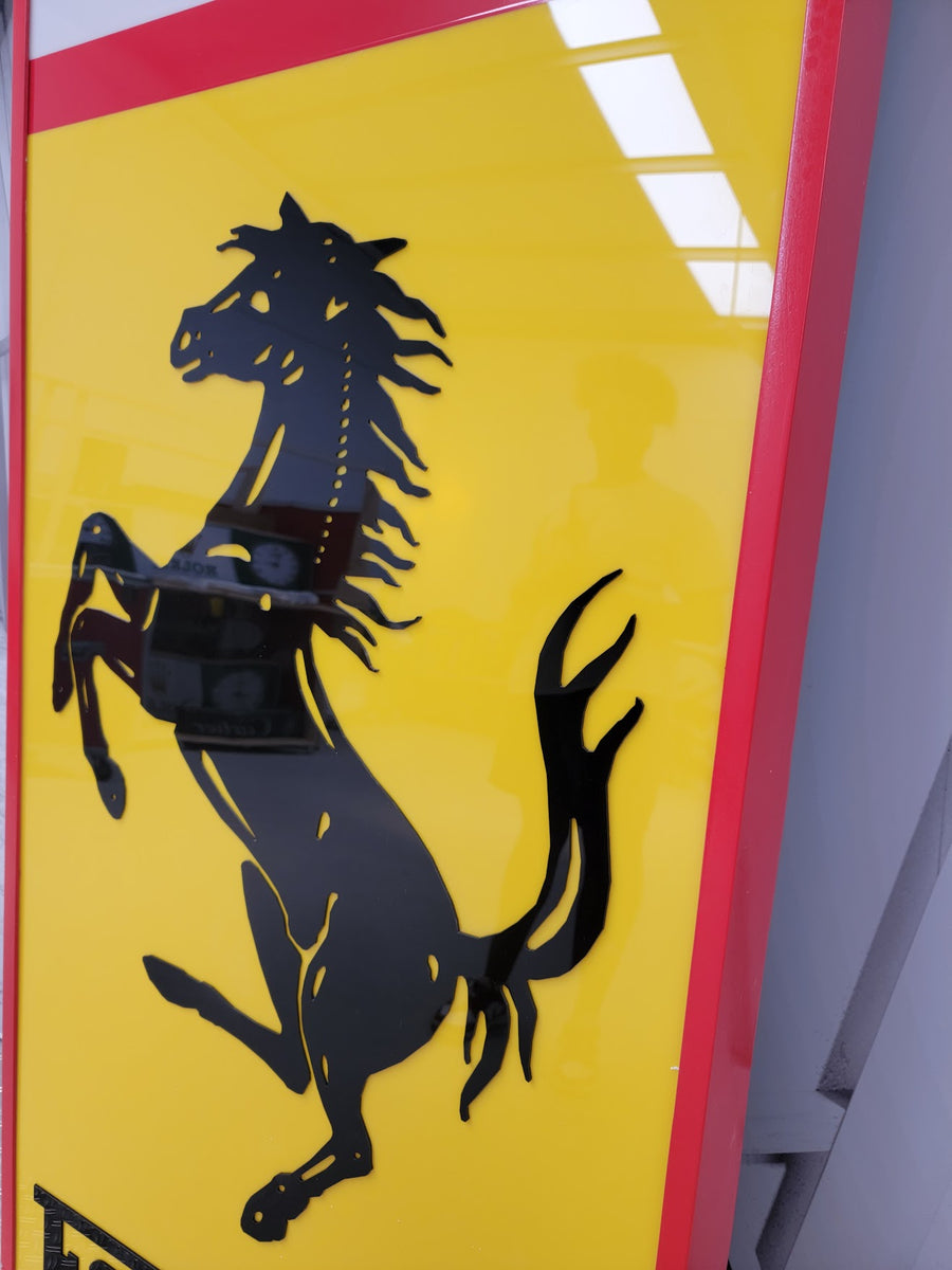 1998 Ferrari XL official dealership illuminated sign – The Sign Experience