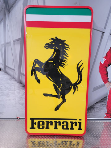 1998 Ferrari XL official dealership illuminated sign – The Sign Experience