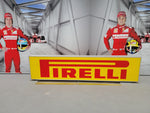 1980s Pirelli GIANT official dealer vintage illuminated double side sign