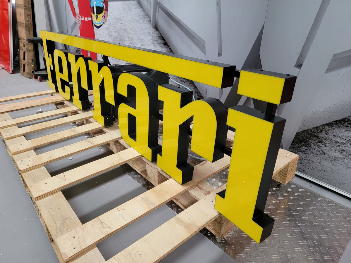 2005 Ferrari official dealer lettering sign – The Sign Experience