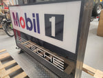 1992 Porsche Mobil 1 Racing official dealership illuminated double side sign