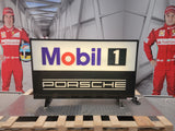 1992 Porsche Mobil 1 Racing official dealership illuminated double side sign