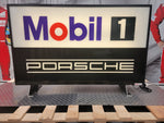 1992 Porsche Mobil 1 Racing official dealership illuminated double side sign