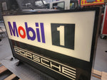 1992 Porsche Mobil 1 Racing official dealership illuminated double side sign