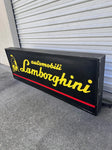 1990s Lamborghini Automobili official dealership vintage illuminated sign