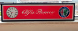 2000s Alfa Romeo dealer illuminated sign and clock