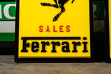 1980s Ferrari official dealership illuminated signs