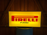 1990s Pirelli official dealer vintage illuminated double side sign