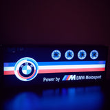 BMW large illuminated sign and clocks