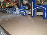 1980s Vintage Car Wash Very Large illuminated neon sign