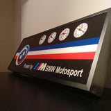 BMW large illuminated sign and clocks